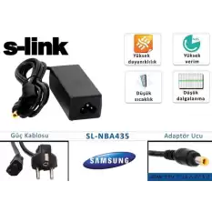 S-Link Sl-Nba435 40W 19V 2.1A 5.0-3.0 Samsung Notebook Standart Adaptörü