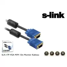 S-Link Slx-179 Vga M-M 15M Monitör Kablosu