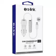 S-Link Swapp Sw-C735 Type-C Kablolu 5V 3.1A Kablolu Araç Şarj