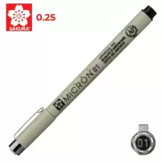 Sakura Pıgma Mıcron 01 0.25 Mm Siyah Xsdk01 - 12li Paket