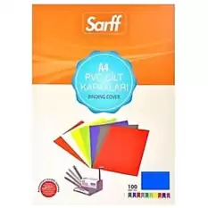 Sarff Cilt Kapağı Plastik Opak A4 160 Mıc Mavi 15201014 - 100lü Paket