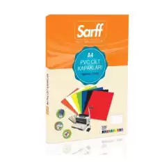 Sarff Cilt Kapağı Plastik Opak A4 160 Mıc Şeffaf Buzlu 15201004 - 100lü Paket