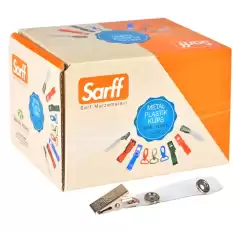 Sarff Kart Klipsi Metal Maşalı Şeffaf 15311001 - 100lü Paket