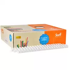 Sarff Spiral Plastik 10 Mm Beyaz 15202017 - 100lü Paket