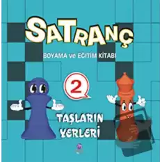 Satranç Boyama Kitabı 2 - Taşların Yerleri