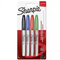 Sharpie Markör Permanent Fine 4 Lü Standart Renk 1985858