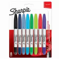 Sharpie Markör Permanent Twin Tip Karışık Renk 8 Li Blisterli