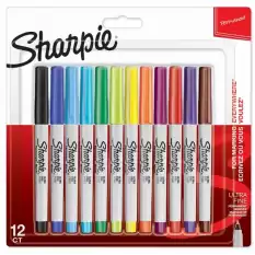 Sharpie Markör Permanent Ultra Fine Karışık Renk 12 Li Sh-2065408