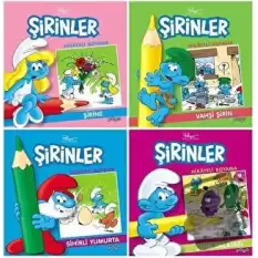 Şirinler Hikayeli Boyama Seti (4 Kitap Takım)