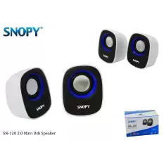 Snopy Sn-120 Beyaz Mavi Usb Speaker