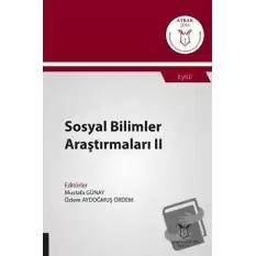 Sosyal Bilimler Araştırmaları II (AYBAK 2019 Eylül)