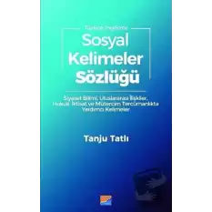 Sosyal Kelimeler Sözlüğü - Türkçe İngilizce