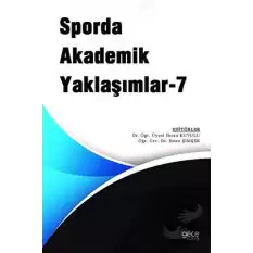 Sporda Akademik Yaklaşımlar 7