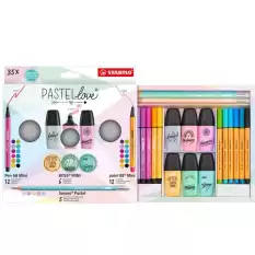 Stabilo Fosforlu Kalem Pastellove Mini Set 35 Li Eo77/5-9