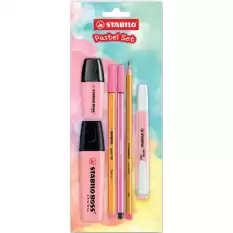 Stabilo Fosforlu Kalem Tek Renk Pastel Set 6 Lı Pembe 70/129-6