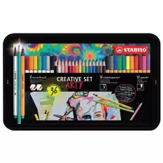 Stabilo Kreatif Set Arty 36 Lı Metal Kutu 87/3193