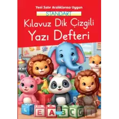 Standart Kılavuz Dik Çizgili Yazı Defteri (19x27 Ebat) Yeni Satır Aralıklarına Uygun