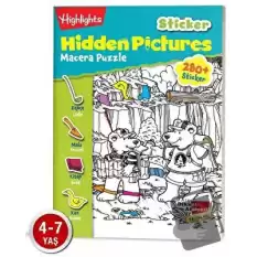 Sticker Hidden Pictures Macera Puzzle (Tek Kitap)