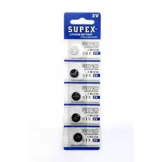 Supex Cr1216-C5 3V Lityum Düğme Pil 5Li Paket