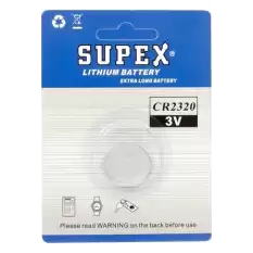 Supex Cr2320 3V Lityum Tekli Paket Pil