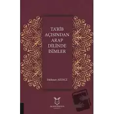 Tarib Açısından Arap Dilinde İsimler