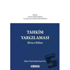 Tahkim Yargılaması Birinci Bölüm (Ciltli)