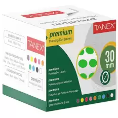 Tanex Nokta Etiketi 30 Mm Yeşil 2000 Adet