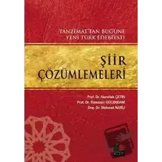 Tanzimat’tan Bugüne Yeni Türk Edebiyatı Şiir Çözümlemeleri