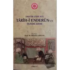 Tarih-i Enderunun Tezkire Kısmı