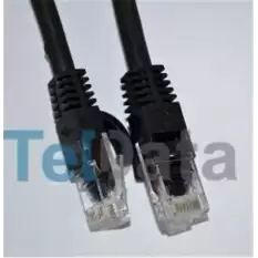 Teldata Tld-030S Cat6 0.30Mt Siyah Utp Patch Kablo