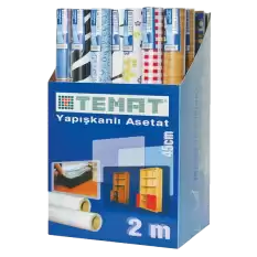 Temat Yapışkan Folyo 45X2 M Karışık Desenli