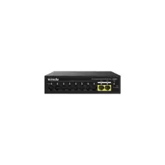 Tenda S110Pc 10 Port 8 Port Poe+ 10-100 Mbps + 2 Port Uplink Switch Çelik Kasa Rack Mount