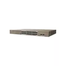 Tenda Teg1126P-24-410W 24 Port Poe+ 10-100-1000 2 Port Sfp Switch Çelik Kasa Rack Mount