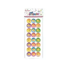 Ticon Puffy Sticker Gülen Yüz Tps-001/1 - 20li Paket