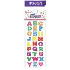 Ticon Puffy Sticker Harf Tps-005/3 - 20li Paket