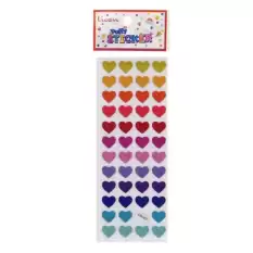 Ticon Puffy Sticker Kalp Tps-004/9 - 20li Paket