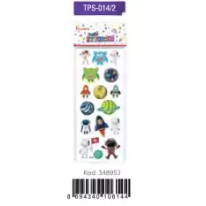 Ticon Puffy Sticker Uzay Figürleri Tps-014/2 - 20li Paket