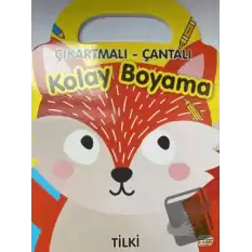 Tilki - Çıkartmalı-Çantalı Kolay Boyama