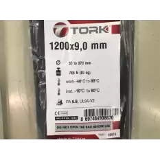 Tork Trk-1200-90B Siyah 100Lü Kablo Bağı