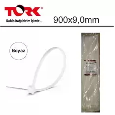 Tork Trk-900-9,0Mm Beyaz 100Lü Kablo Bağı