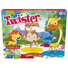 Twister Junior Oyunu, Hayvan Macerası 2 Taraflı Mat, 2 Oyun 1 Arada