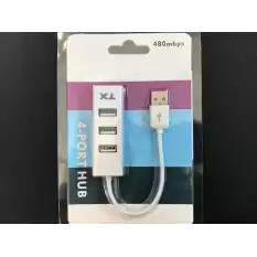 Tx Acusb24W 4Port Usb Hub Beyaz 2.0 480Mbps  (0,11Cm Kablo Uzunluğu)