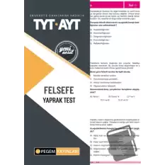 Tyt-Ayt Felsefe Yaprak Test