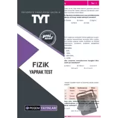 TYT Fizik Yaprak Test