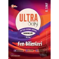 Ultra Serisi 8.Sınıf Fen Bilimleri Deneme Kitabı (45 Föy)