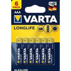 Varta Longlife 6 Lı İnce Aaa