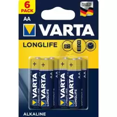 Varta Longlife Alkaline Kalem Pil 6 Lı Aa 9387