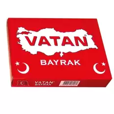 Vatan Masa Bayrağı Polyester 20X30 Vt101 - 10lu Paket