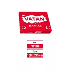 Vatan Türk Bayrağı 150X225 Vt110