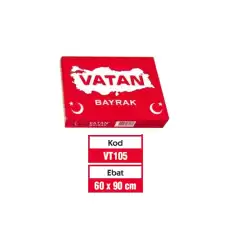 Vatan Türk Bayrağı 60X90 Vt105